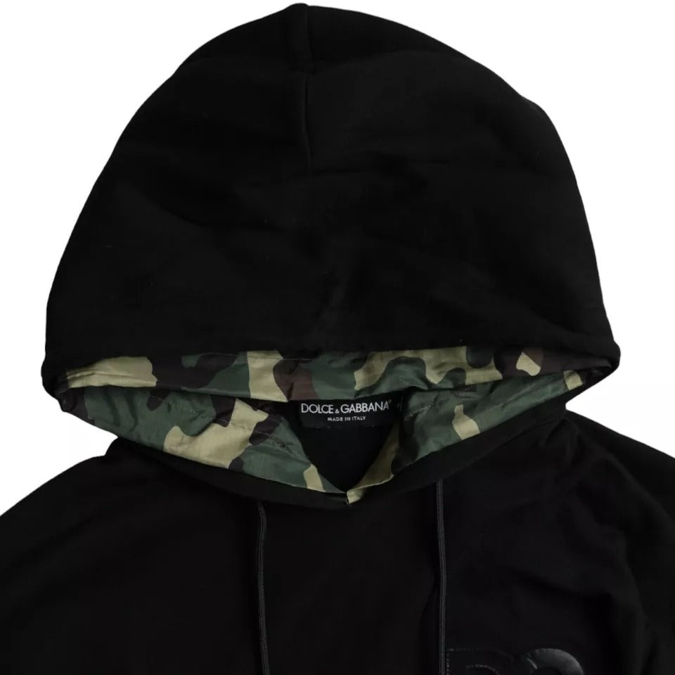  - Black Camouflage Hooded Sweatshirt Sweater