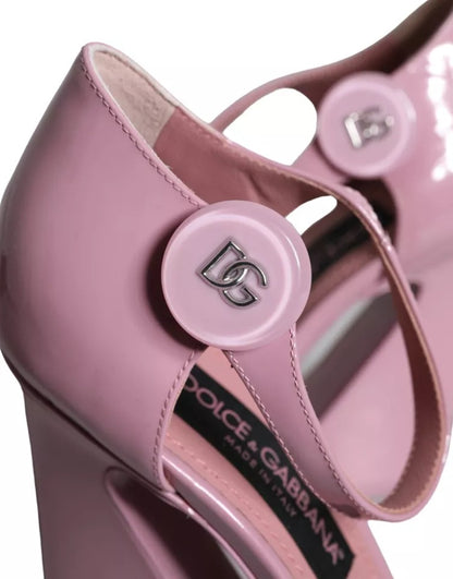 Pink Patent Leather Ankle Strap Heels Sandals Shoes - The Luxe Alliance