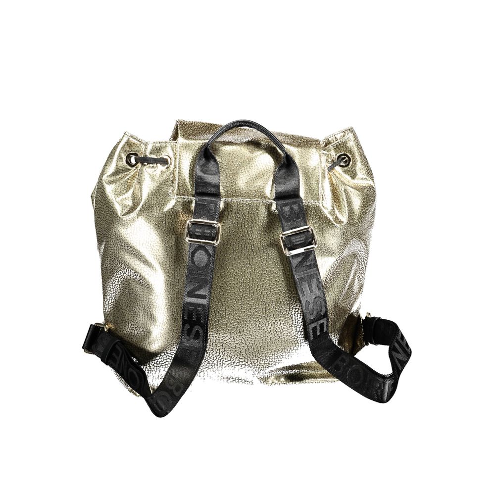 Gold Polyester Backpack