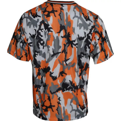 Multicolor Camouflage Cotton Crew Neck Men T-shirt - The Luxe Alliance