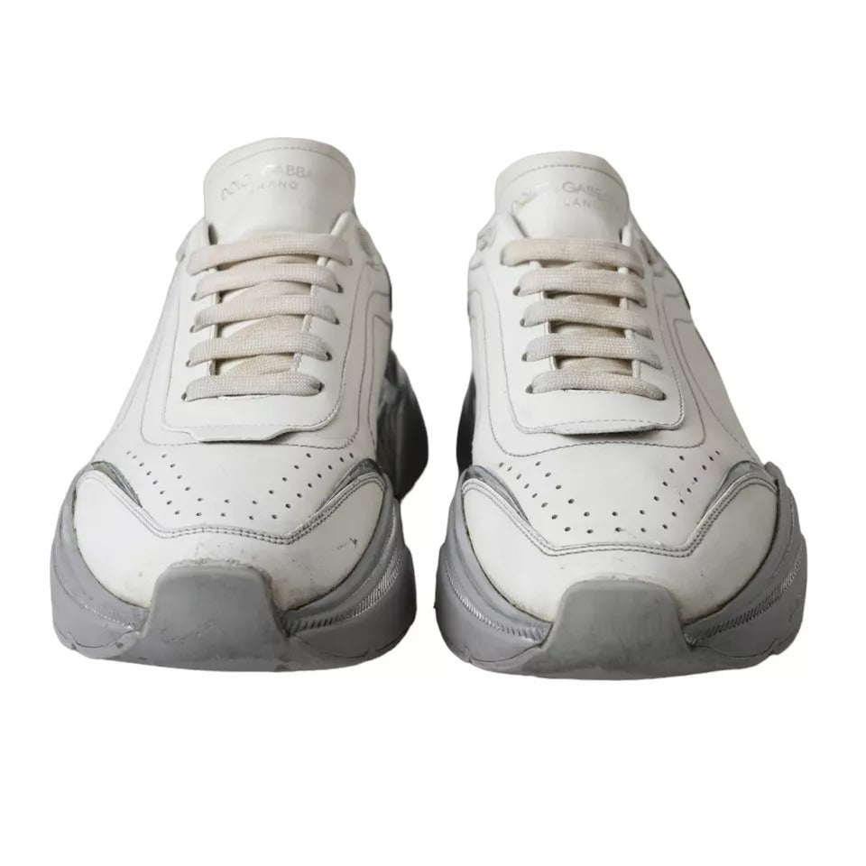 White Silver Daymaster Low Top Sneakers Shoes - The Luxe Alliance