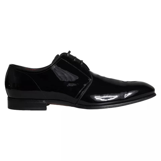 Black Patent Leather Derby Men Dress Shoes - The Luxe Alliance