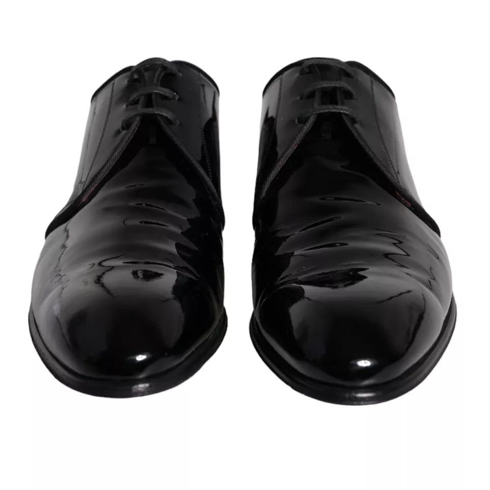 Black Patent Leather Derby Men Dress Shoes - The Luxe Alliance