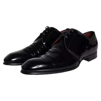 Black Patent Leather Derby Men Dress Shoes - The Luxe Alliance