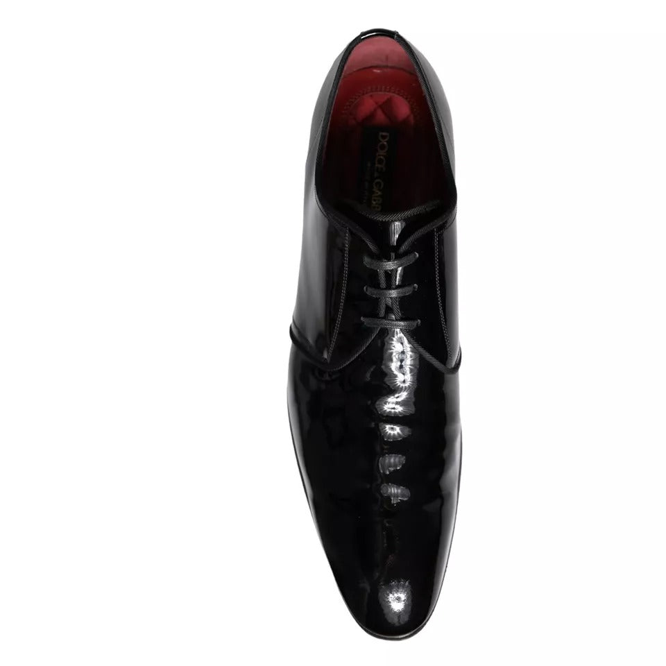 Black Patent Leather Derby Men Dress Shoes - The Luxe Alliance