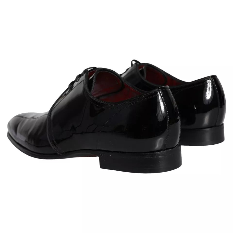 Black Patent Leather Derby Men Dress Shoes - The Luxe Alliance