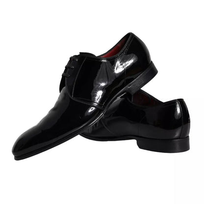 Black Patent Leather Derby Men Dress Shoes - The Luxe Alliance