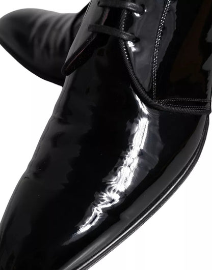 Black Patent Leather Derby Men Dress Shoes - The Luxe Alliance