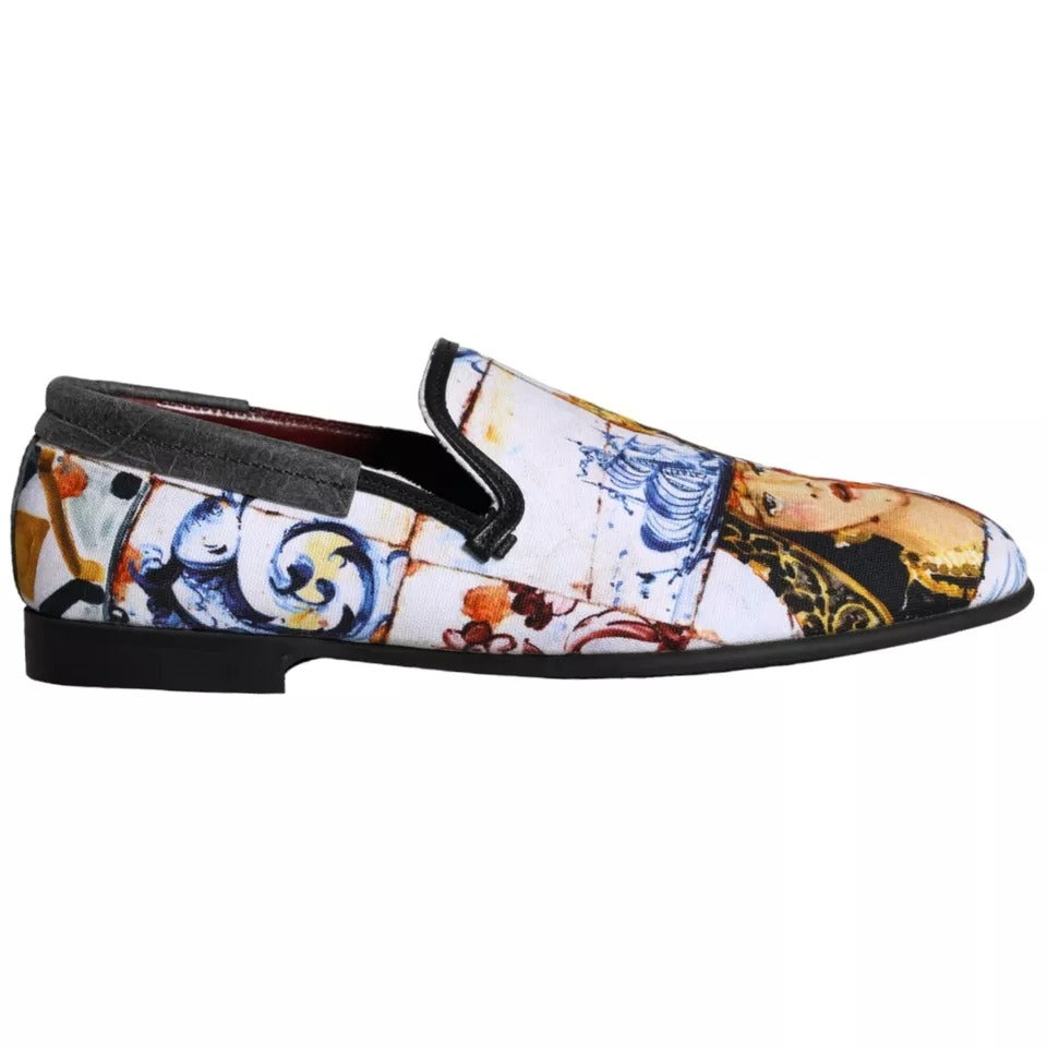 Multicolor Madonna Majolica Amalfi Men Loafers Shoes - The Luxe Alliance