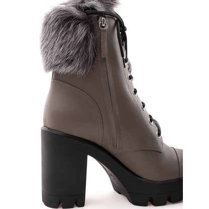  - Gray Eco Leather Boot