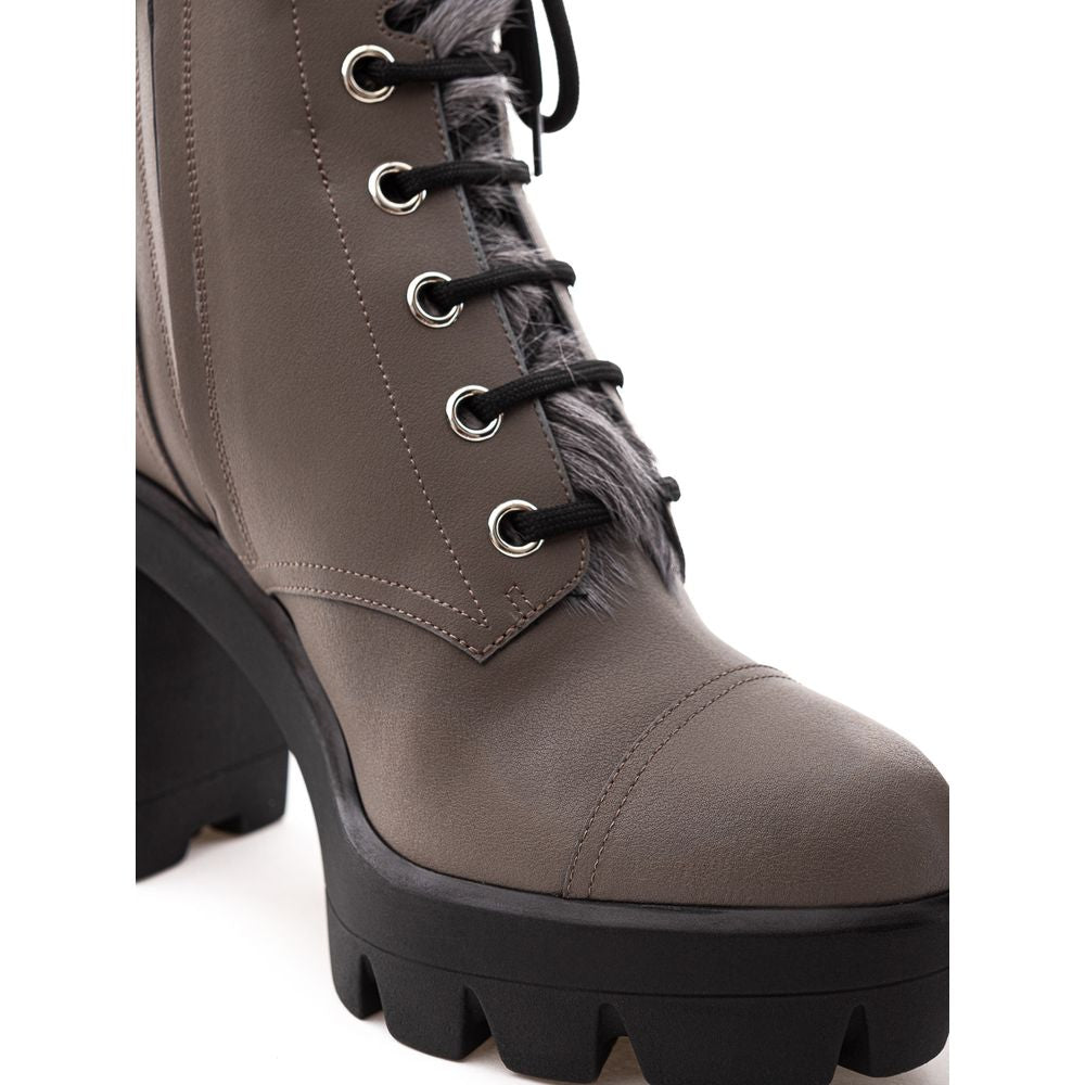  - Gray Eco Leather Boot