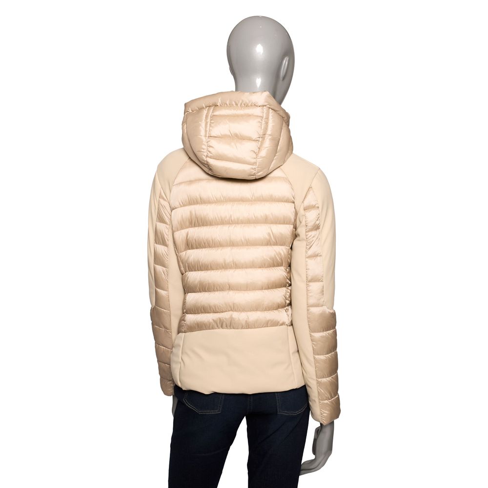 Beige Polyester Women Jacket - The Luxe Alliance