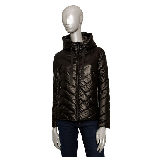 Black Polyester Women Jacket - The Luxe Alliance