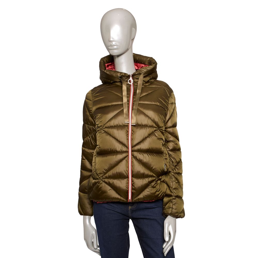 Green Polyester Women Jacket - The Luxe Alliance