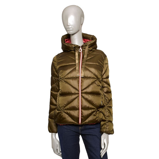 Green Polyester Women Jacket - The Luxe Alliance