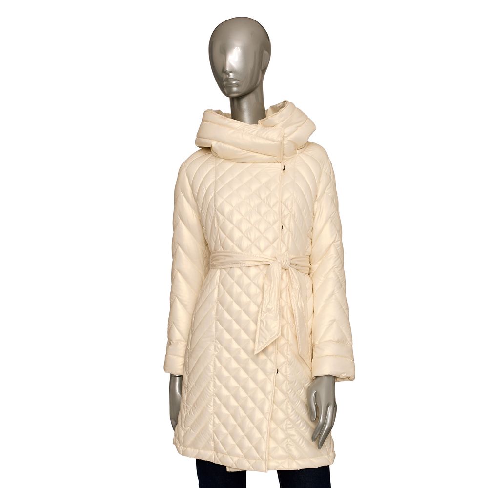 Beige Polyester Women Jacket