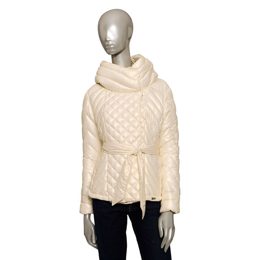 Beige Polyester Women Jacket - The Luxe Alliance