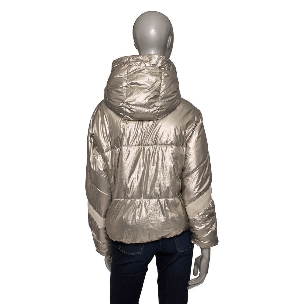 Silver Polyester Women Jacket - The Luxe Alliance