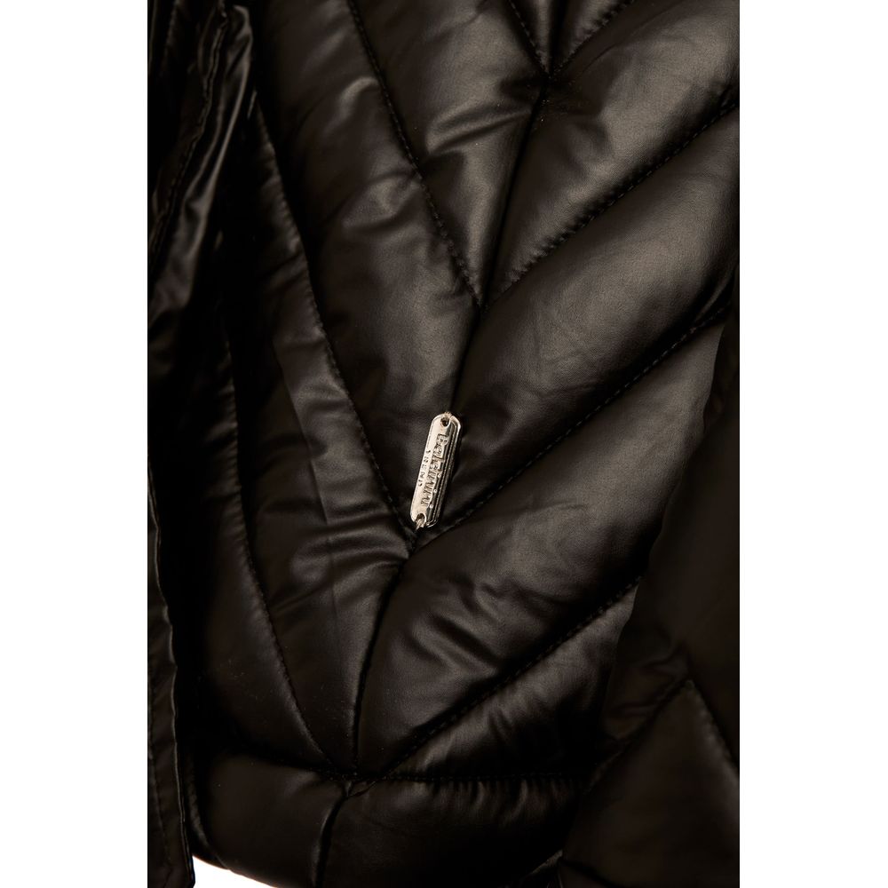 Black Polyester Women Jacket - The Luxe Alliance