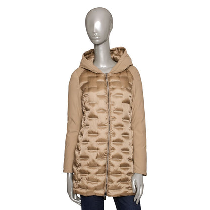 Beige Polyester Women Jacket - The Luxe Alliance