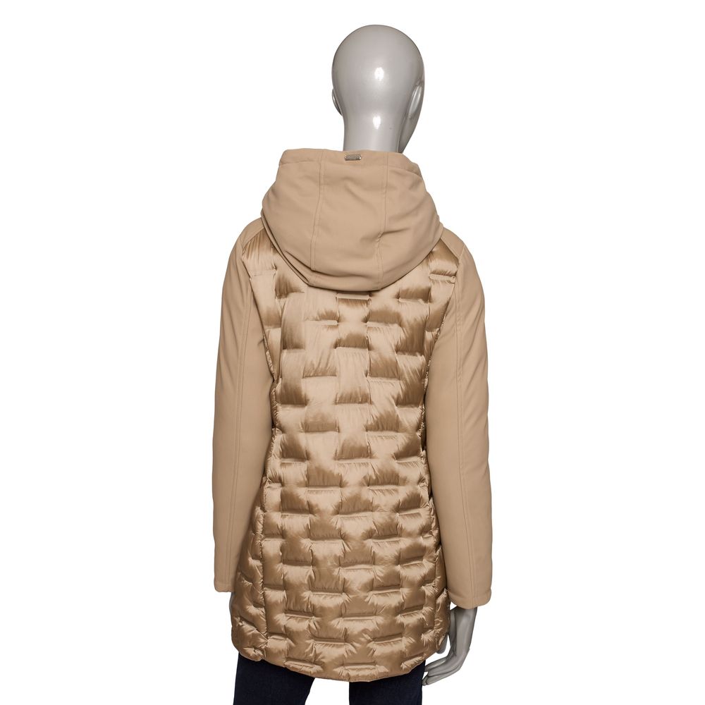 Beige Polyester Women Jacket - The Luxe Alliance