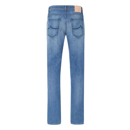  - Light Blue Cotton Jeans & Pant