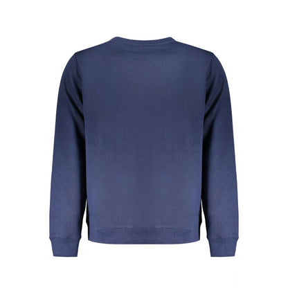 Blue Cotton Men Sweater