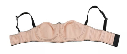 Black Straps Pink Balconcino Bra - The Luxe Alliance