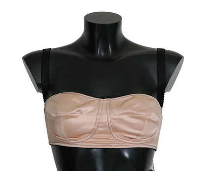 Black Straps Pink Balconcino Bra - The Luxe Alliance