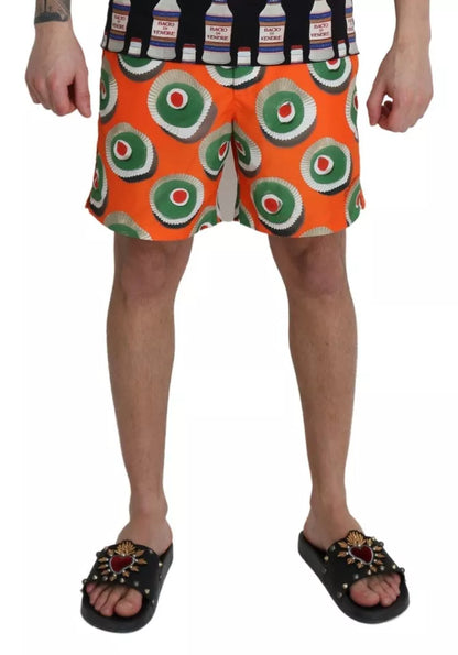 Orange Cupcake Beachwear Shorts Swimwear - The Luxe Alliance