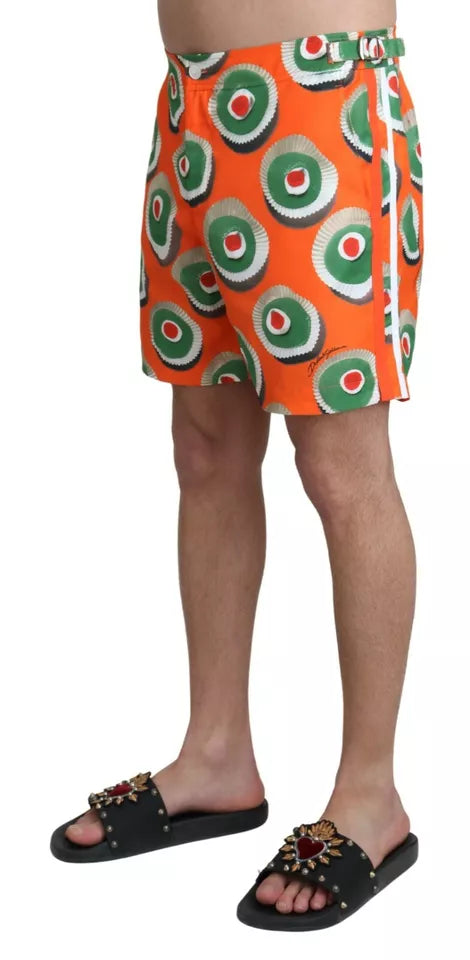 Orange Cupcake Beachwear Shorts Swimwear - The Luxe Alliance