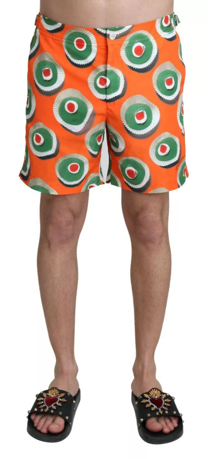 Orange Cupcake Beachwear Shorts Swimwear - The Luxe Alliance