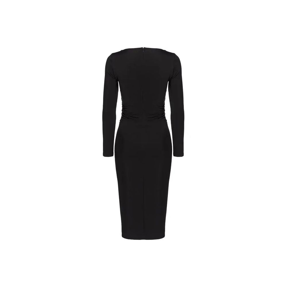 Black Viscose Dress - The Luxe Alliance