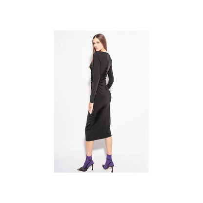 Black Viscose Dress - The Luxe Alliance