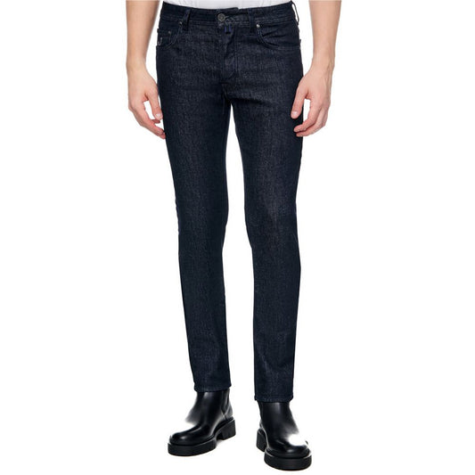 Blue Cotton Men Jeans - The Luxe Alliance