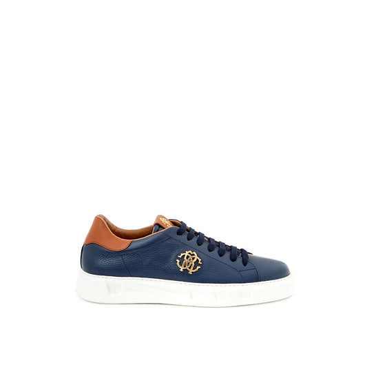 Blue Leather Sneaker - The Luxe Alliance