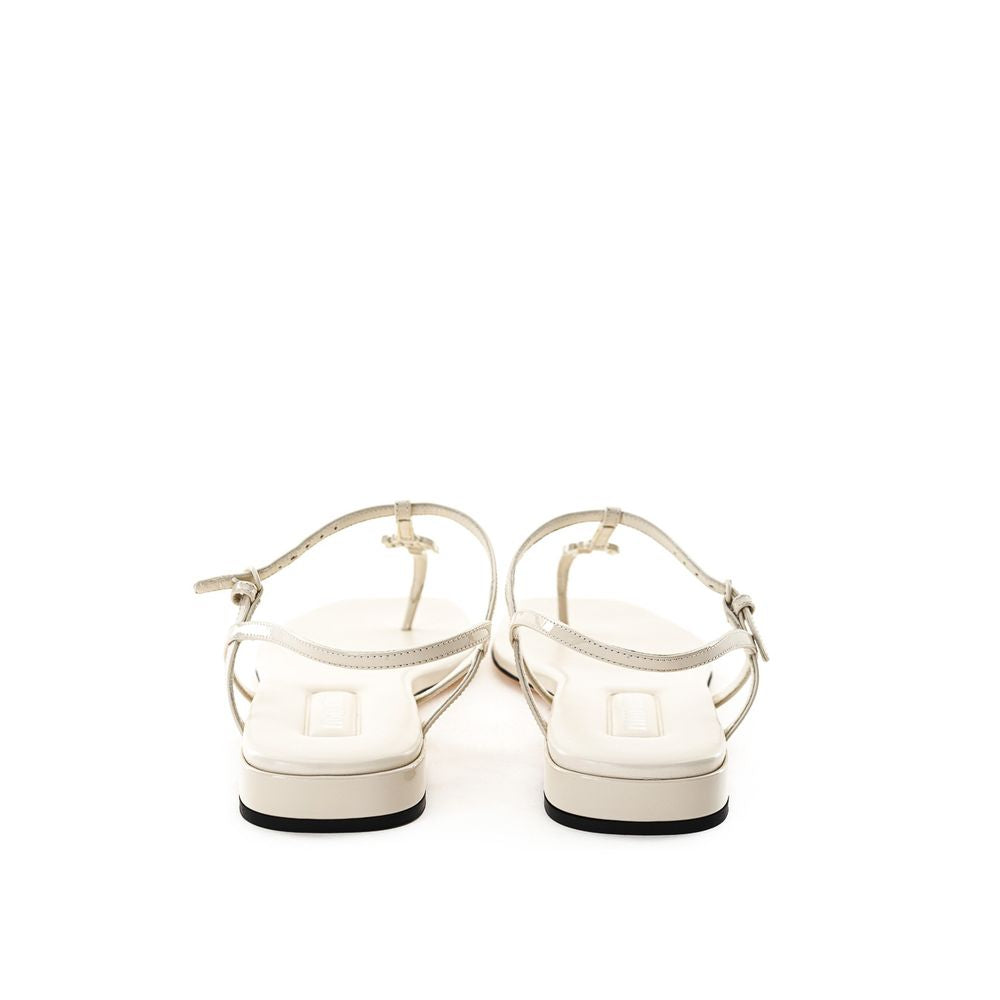 Beige Vernice Sandal - The Luxe Alliance