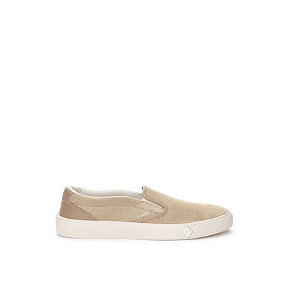 Beige Leather Sneaker - The Luxe Alliance