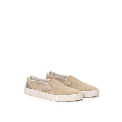 Beige Leather Sneaker - The Luxe Alliance