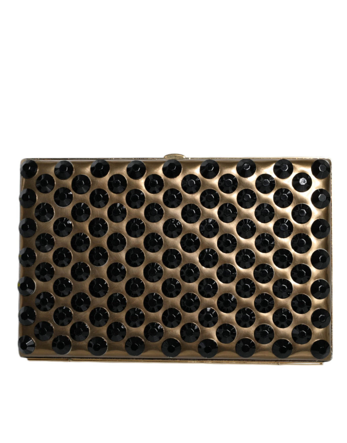 Gold Crystal Bifold Clutch