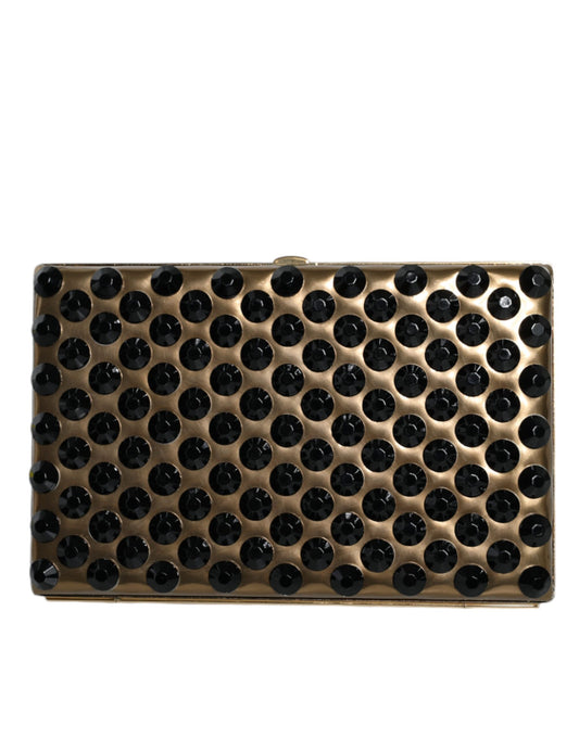 Gold Crystal Bifold Clutch