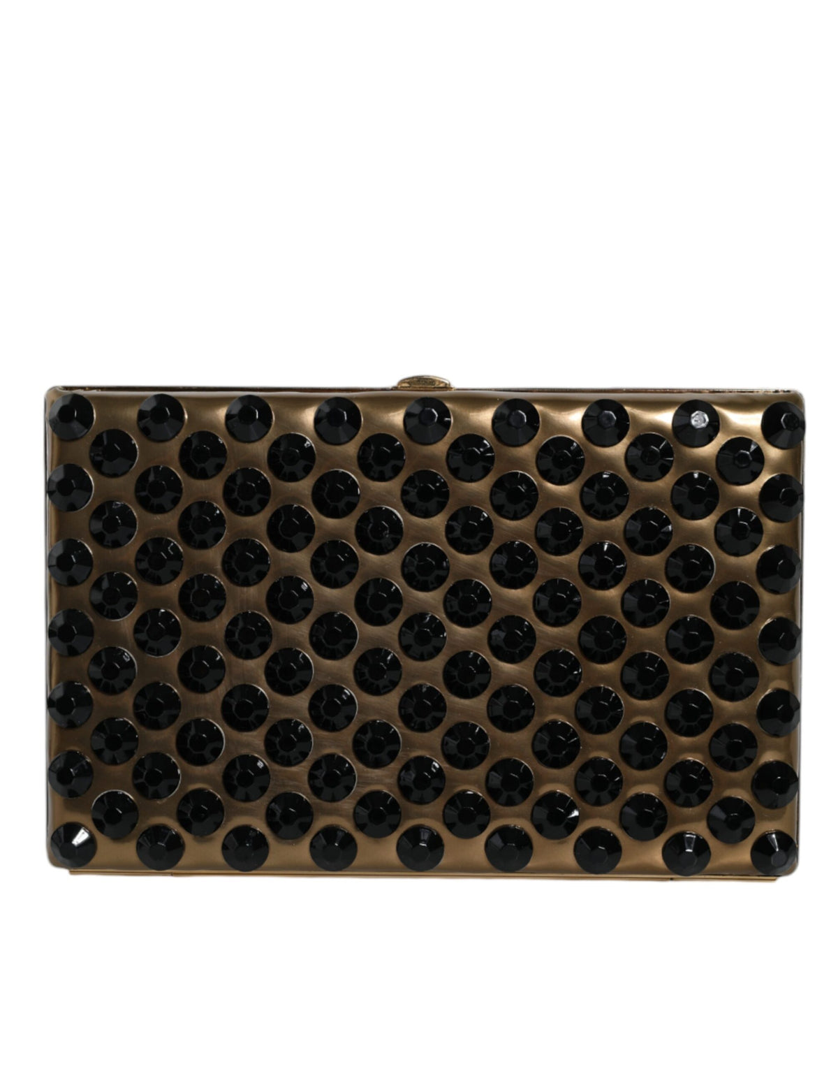 Gold Crystal Bifold Clutch