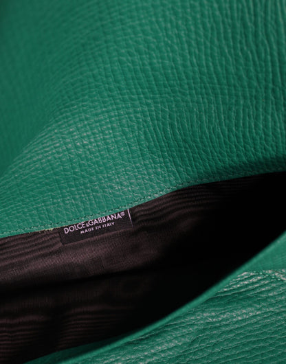  - Green Leather Handbag Clutch Mini Purse Pouch Tablet Case