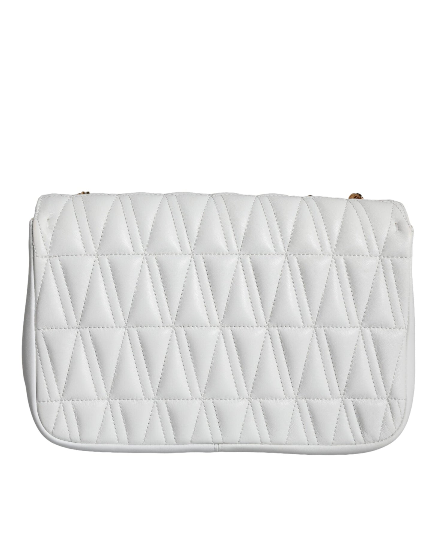  - White Mini Nappa Leather Crossbody Shoulder Bag