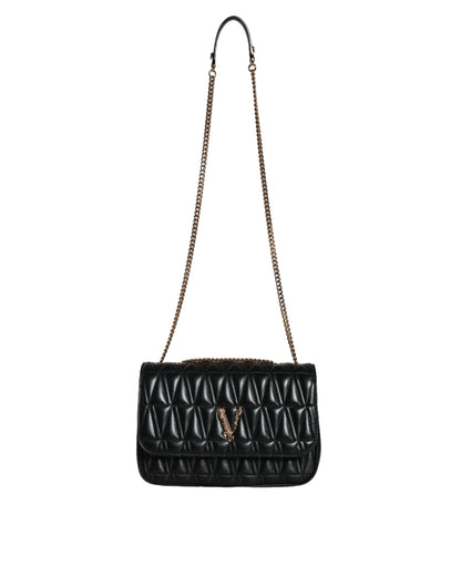  - Black Mini Nappa Leather Crossbody Shoulder Bag