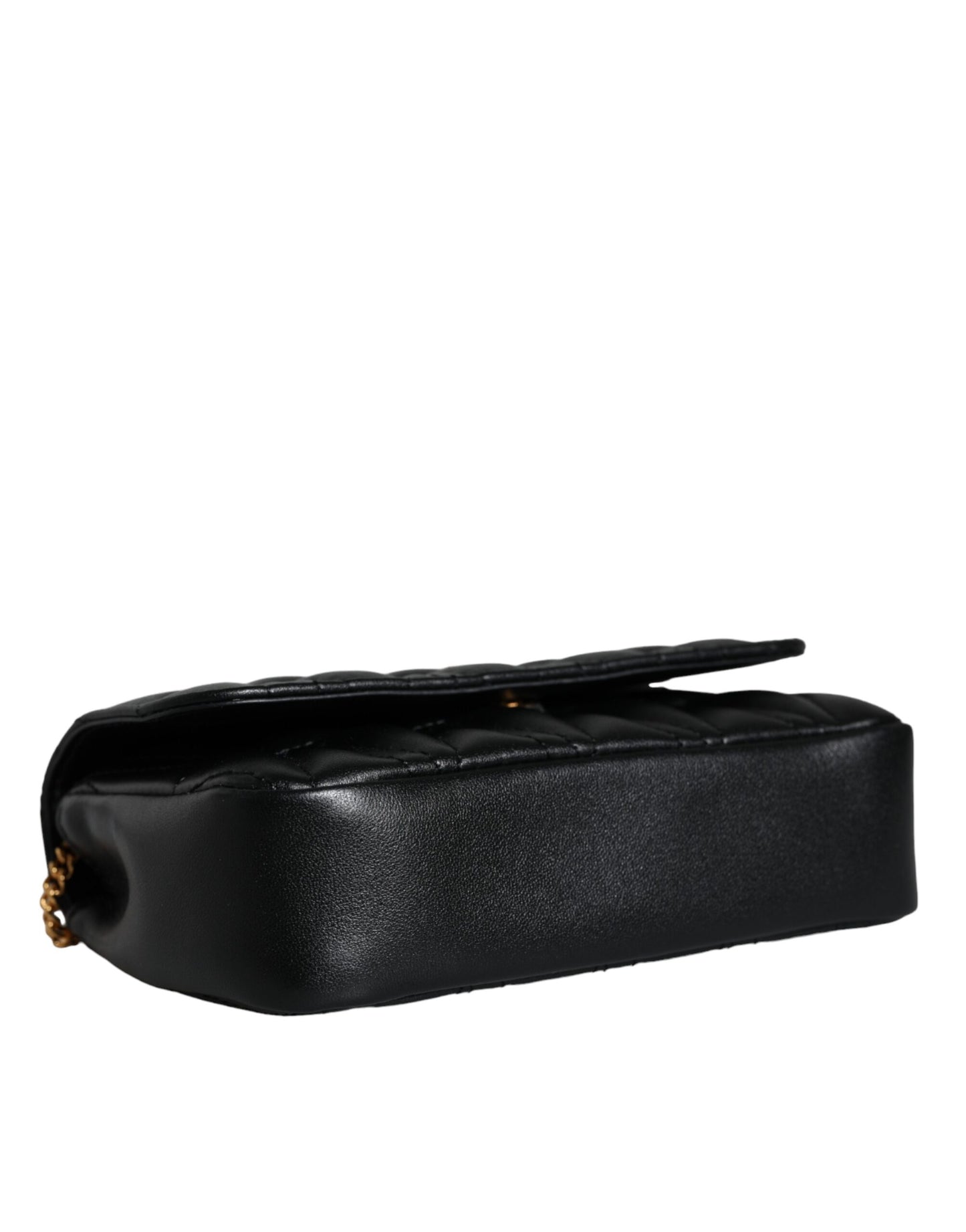  - Black Mini Nappa Leather Crossbody Shoulder Bag