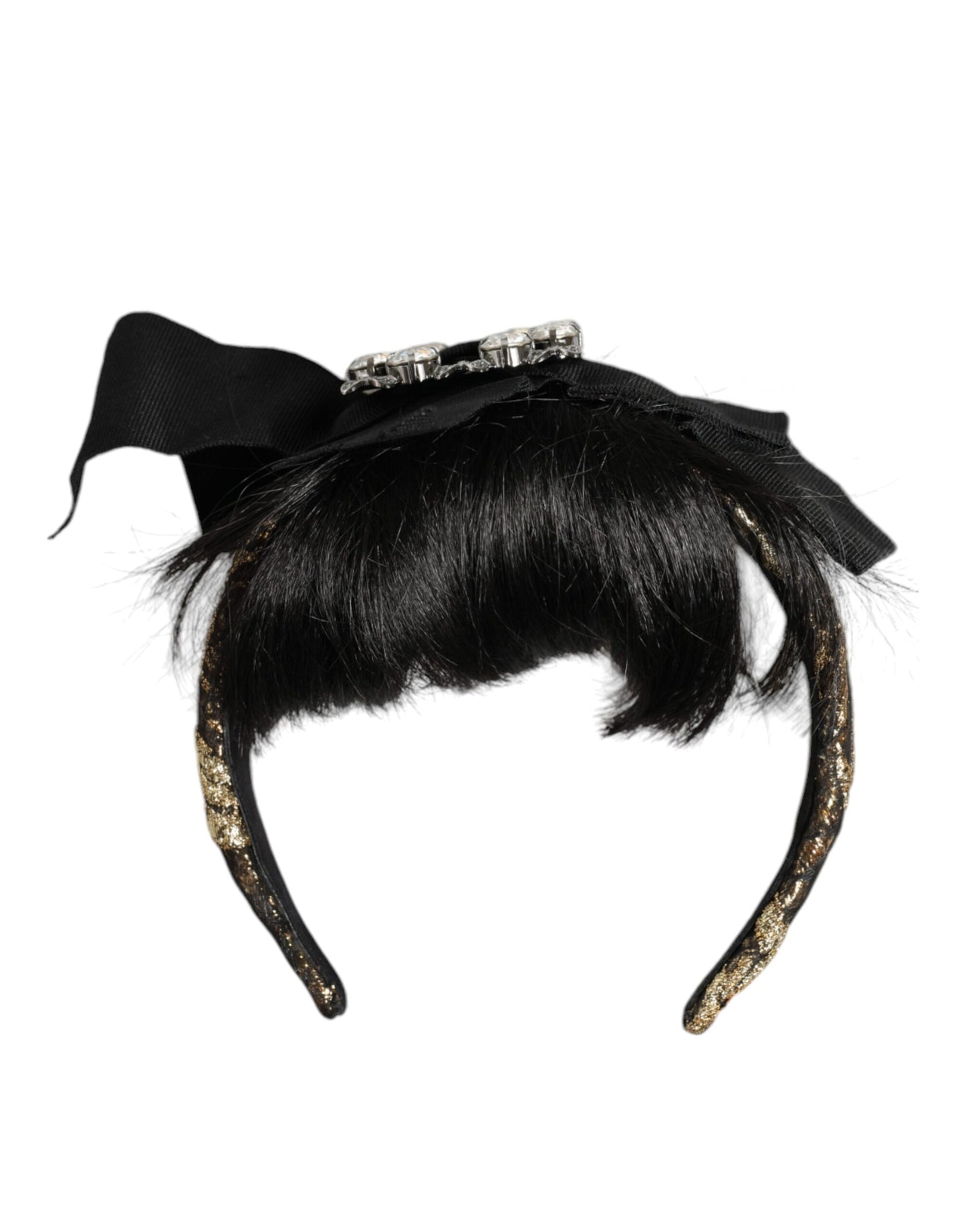  - Black Hair Parrucchiera Crystal Headband Diadem