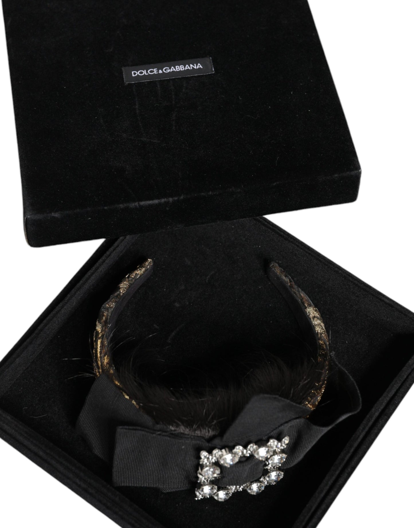  - Black Hair Parrucchiera Crystal Headband Diadem