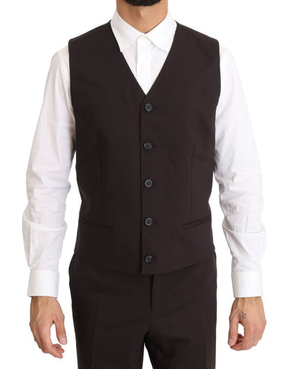  - Elegant Bordeaux Double Breasted Suit