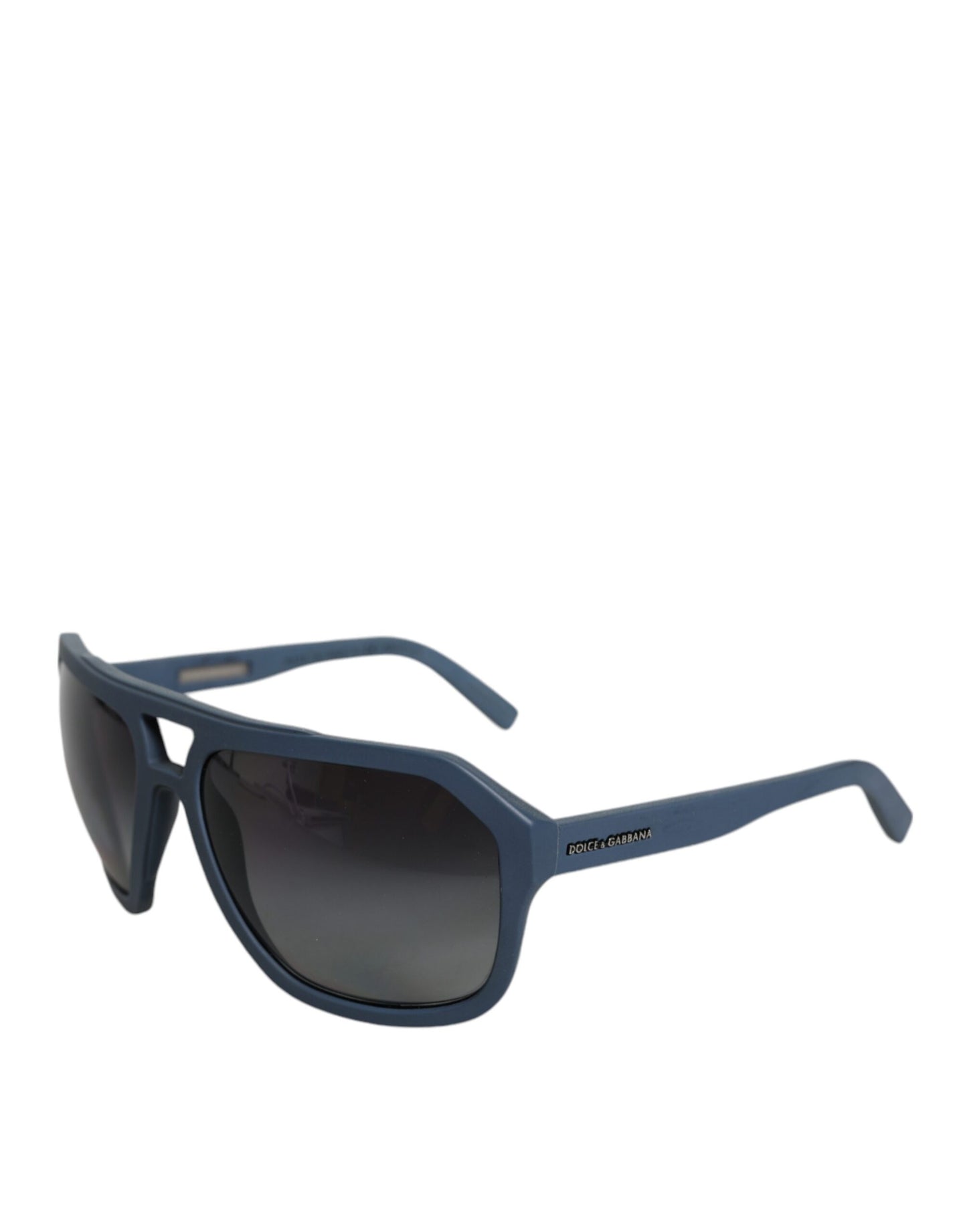 Blue Metal Frame Rubber Skin Polarized Mirror Lens Sunglasses - The Luxe Alliance